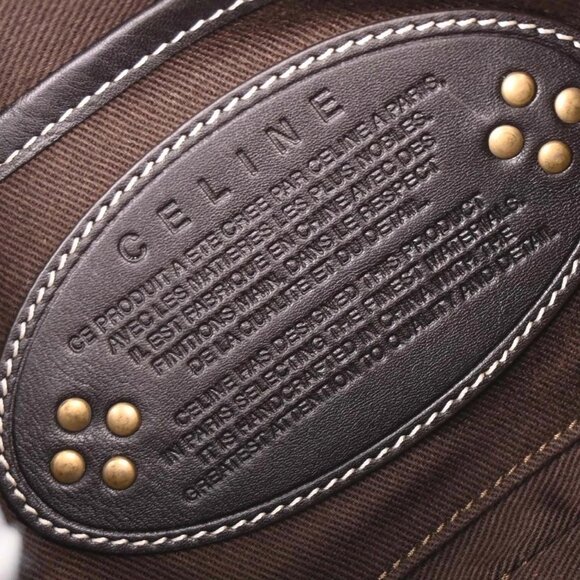 Celine Beige Canvas Macadam Shoulder Bag YS00/55 196166 - Picture 8 of 9